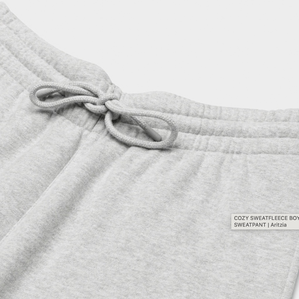 2 Pairs for $80: Aritzia Cozy Sweatfleece Boyfriend Wide Sweatpant - Picture 6 of 6
